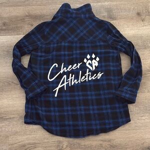 Cheer Athletics Blue Plaid Button-Up Shirt